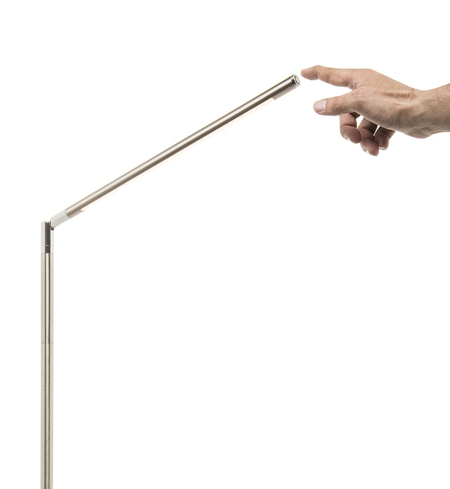 Lampe de lecture LED 6W 600 lumens, 3000k dimmable, moderne, élégante et simple. Finition nickel mat, réglable et rotatif. - 3