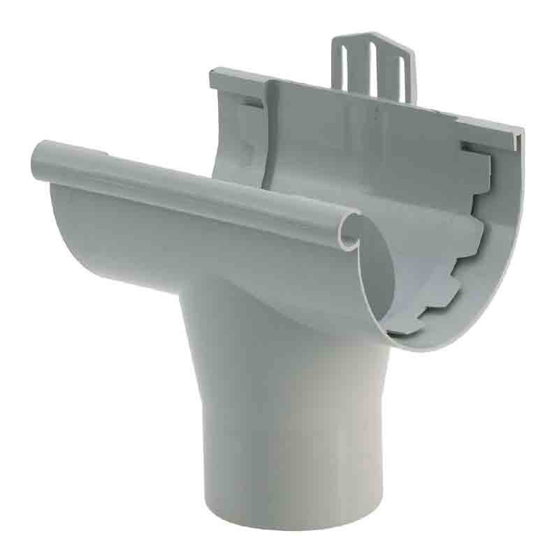 Canalón de PVC - Birth to stick Ø 25 gris | Leroy Merlin