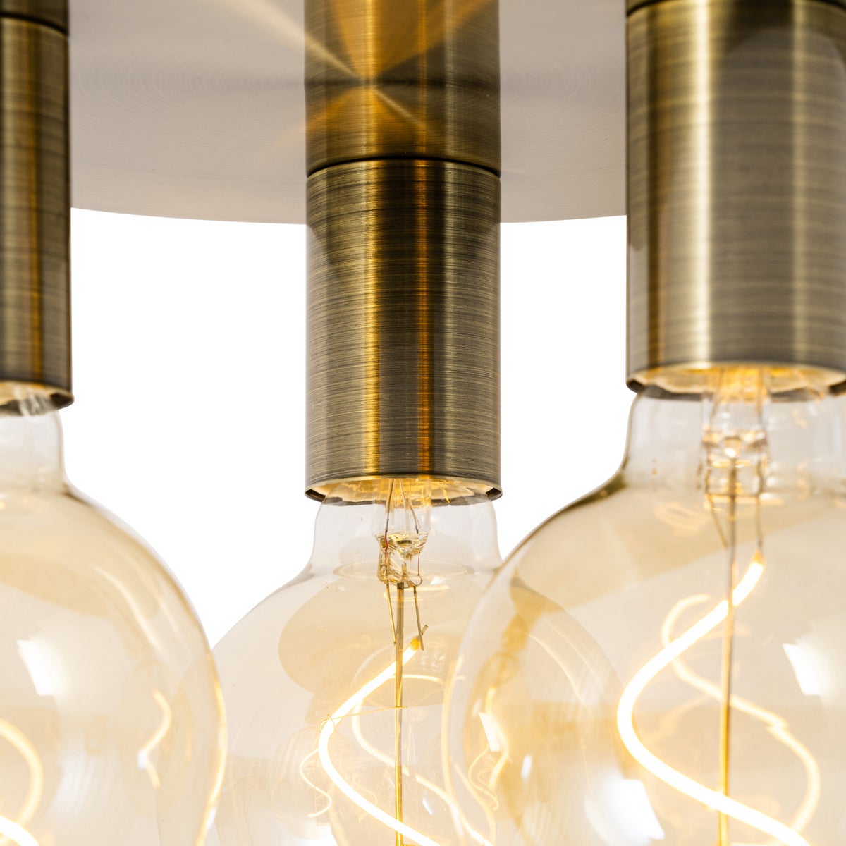 Plafoniera Smart Bronzo Rotonda Incl. 3 Wifi G95 - Facil - 2