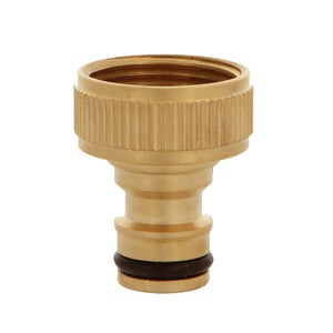 Conector De Grifo En ángulo Recto De Latón - Adaptador 1/2 Y 3/4 Pulgadas, Para Riego De Jardín Y Mangueras