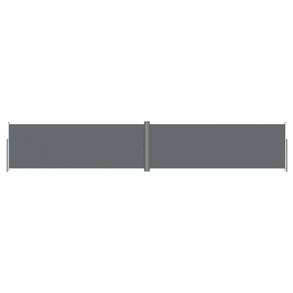 Toldo lateral retráctil/protección visual para patio jardín terraza balcón 180 x 1000 cm antracita 02_0007118
