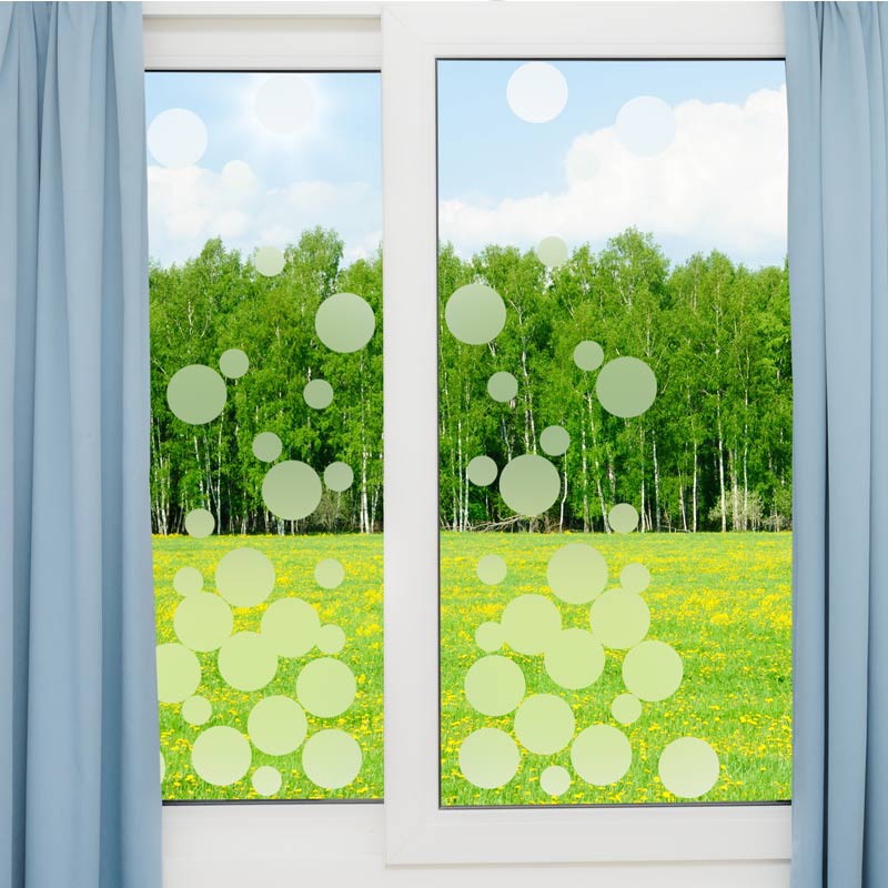 Adesivo porta di doccia Bolle di sapone piccoli - Sticker adesivo - adesivi murali - 175X65cm - 5