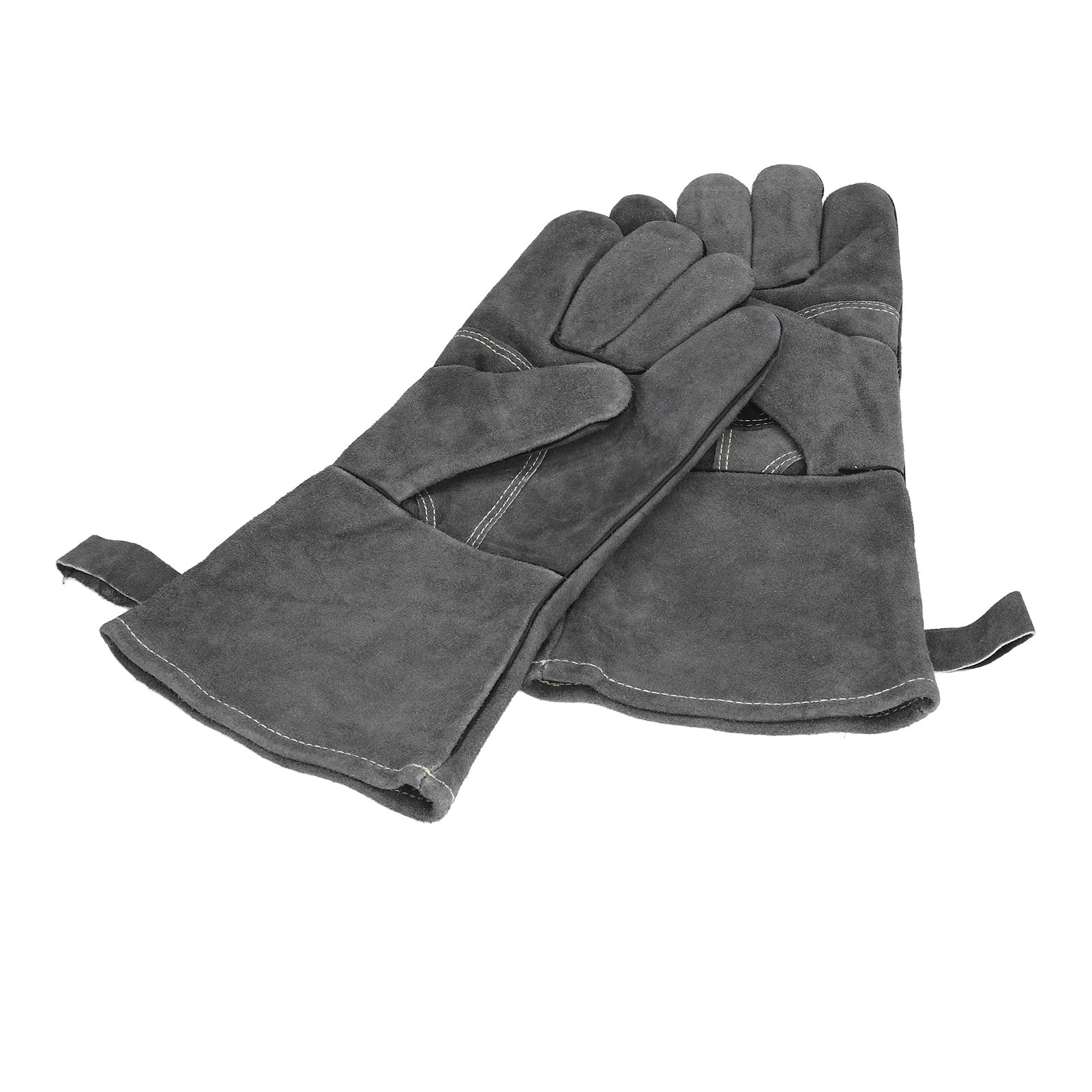Gants Barbecue Haute Température 2 Couches Cuir 35cm 500°C / 932°F Anti-Chaleur Grill Four Jardinage – ComfortXL - 6