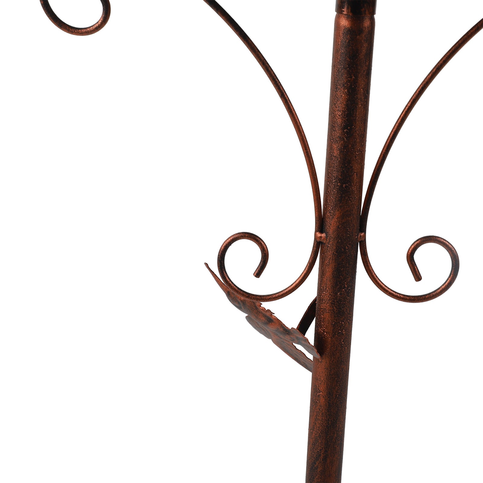 Vasca per uccelli in metallo vintage, a forma di anello, ideale per la decorazione di giardini esterni - 7