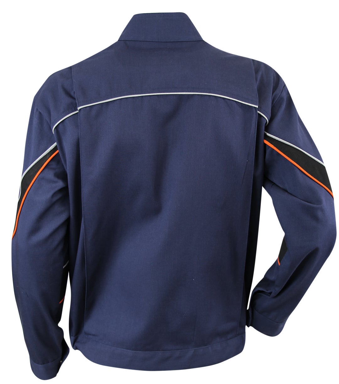 Blouson de travail Houe tricolore marine, noir et orange - LMA - Taille M - 2