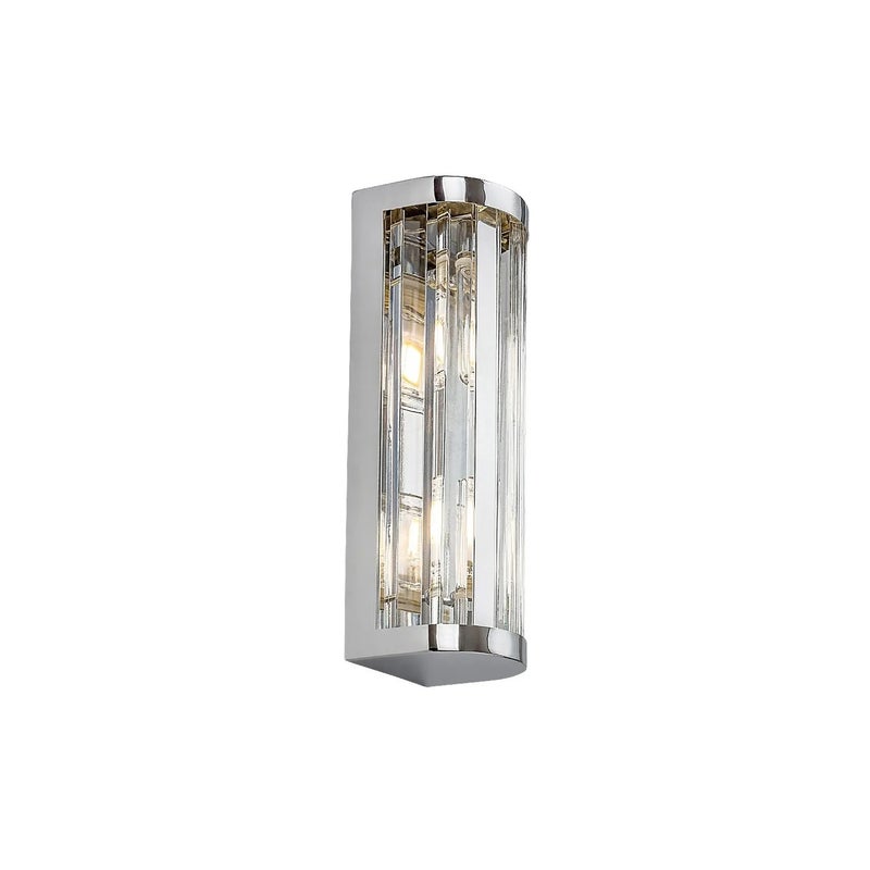 Kinkiet łazienkowy SYBIL przezroczysto-chromowany 2xG9x28W szkło wym:25,5x7x8cm IP44 Rabalux