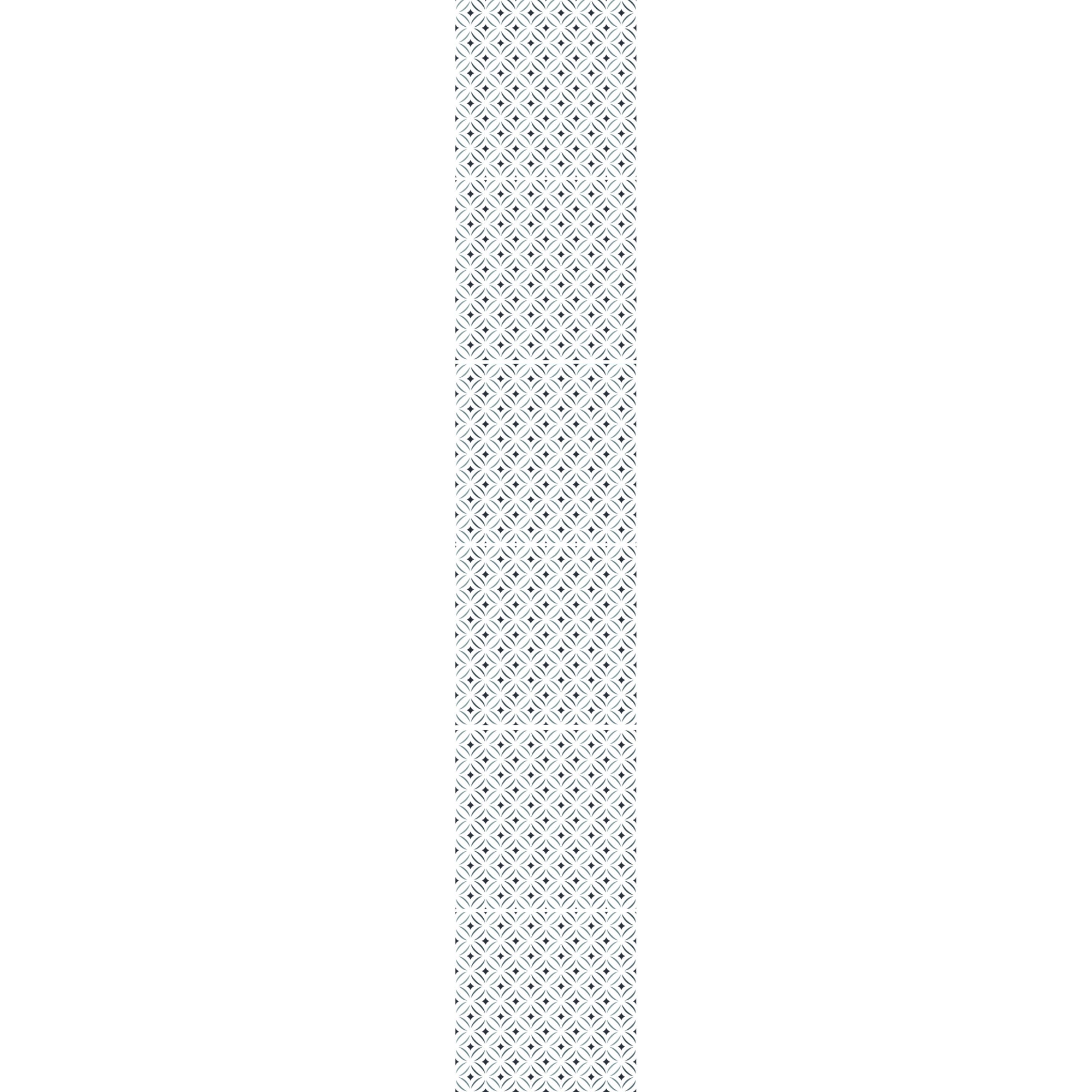 Sticker adhésif homestaging, carrelage trivento, motif de losange noir sur un fond blanc, x6, 15 cm X 15 cm - 2