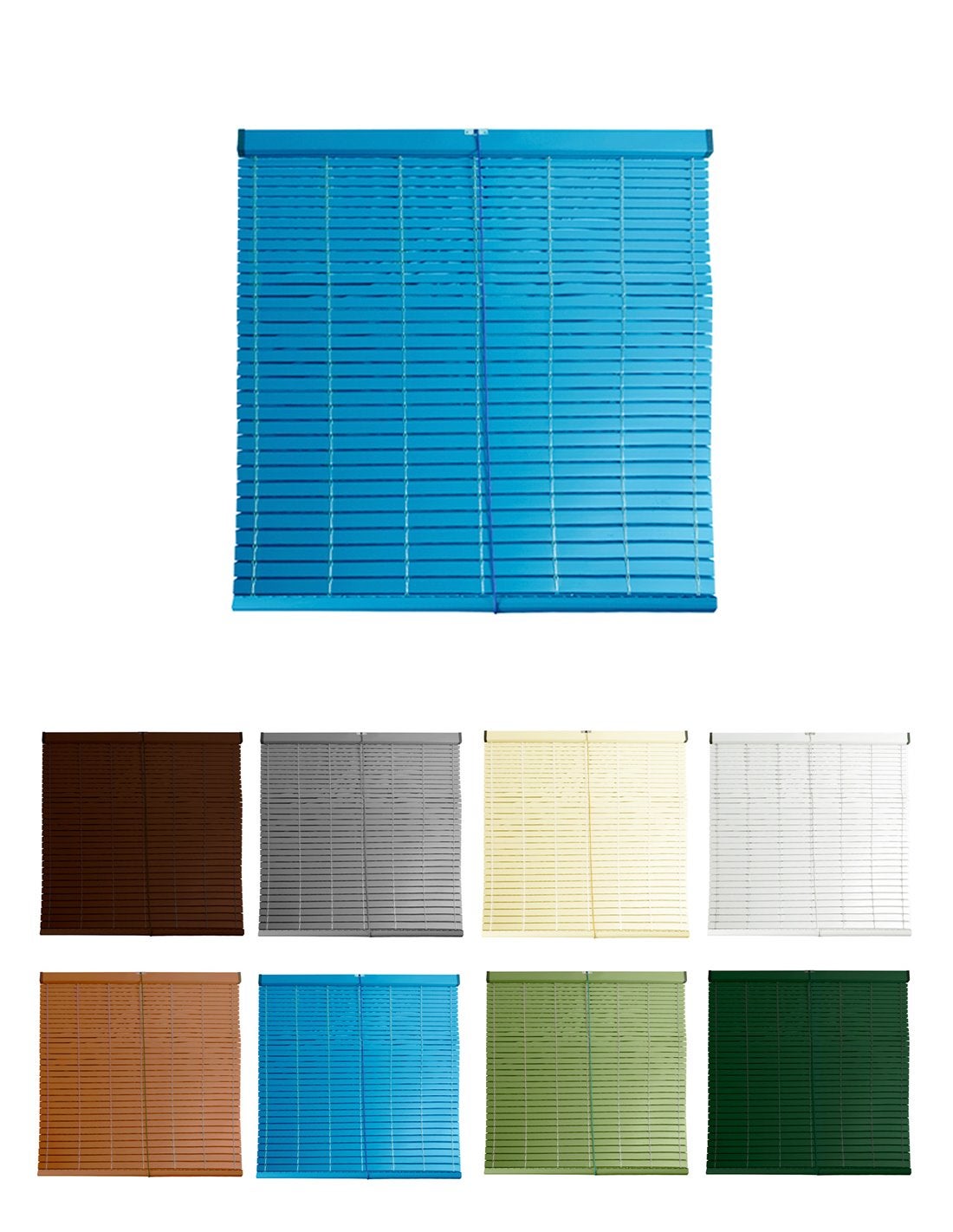 Persiana de pvc alicantina con polea metálica   persiana enrollable   estor enrollable para ventanas, puertas, salón y cocina   85 x 220 cm (azul)