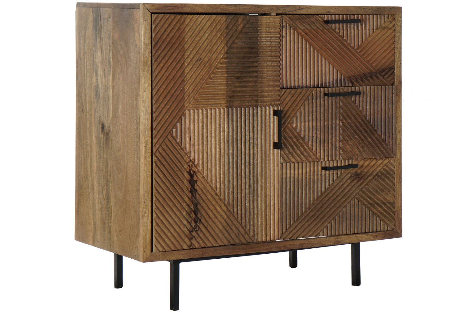 Buffet en métal Mango 90x40x87 naturel | Leroy Merlin