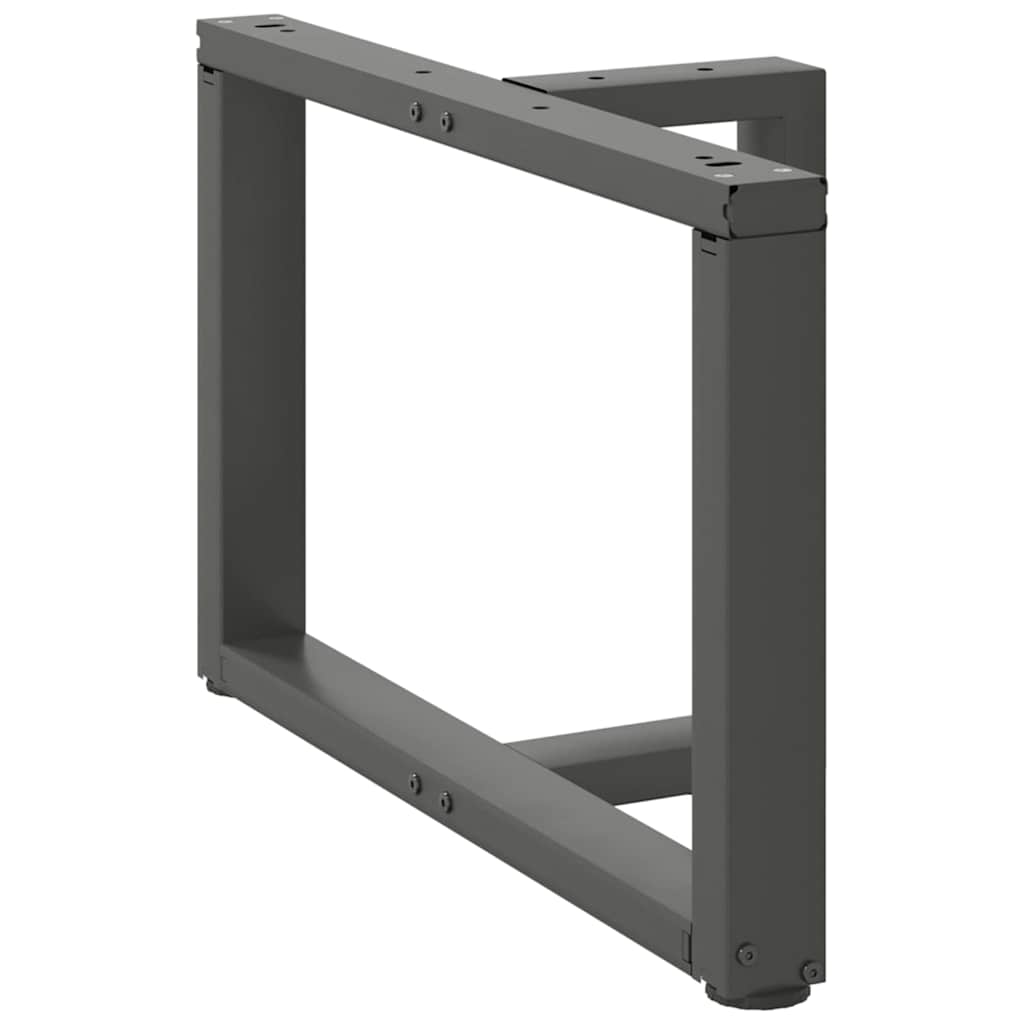 Pernas de mesa de centro em forma de T?2 peças de aço antracite - COMFORTXL - 4