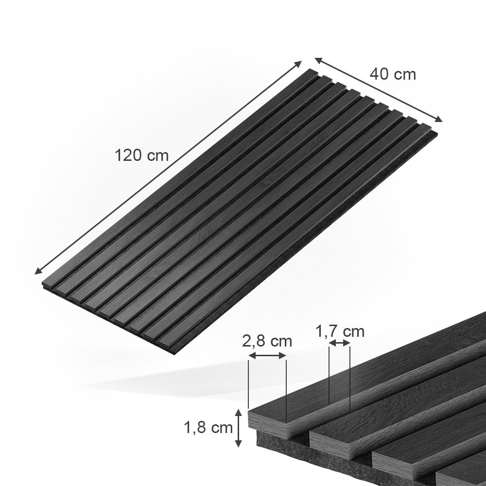 Vicco Panneau acoustique Sonoa, Noir, 4 pièces - 2