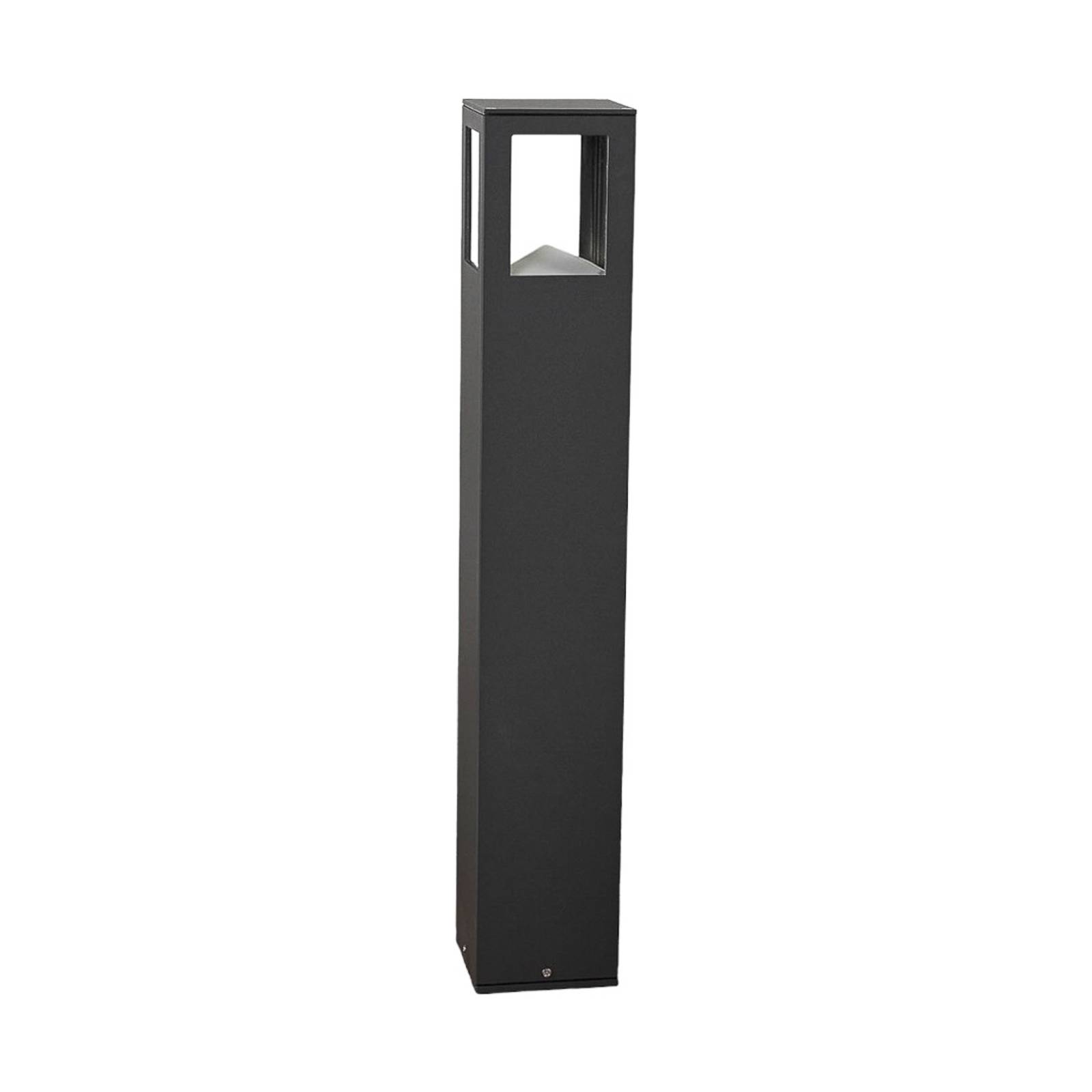 Lucande baliza led nicola rectangular, ip54, iluminación de senderos, baliza, iluminación de senderos, farola