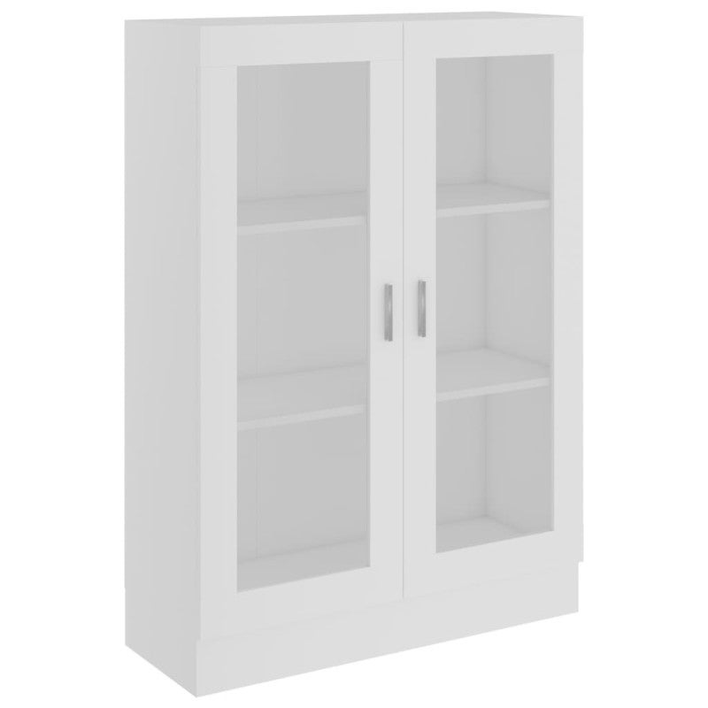 Armoire à vitrine Blanc 82,5x30,5x115 cm Bois d ingénierie - 2