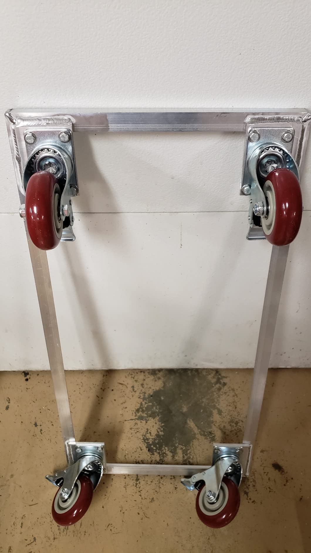 Set 4 Ruote Girevoli Regolabili In Altezza - Per Banco Da Lavoro, Capacità 1000 Kg, Diametro 5 Cm