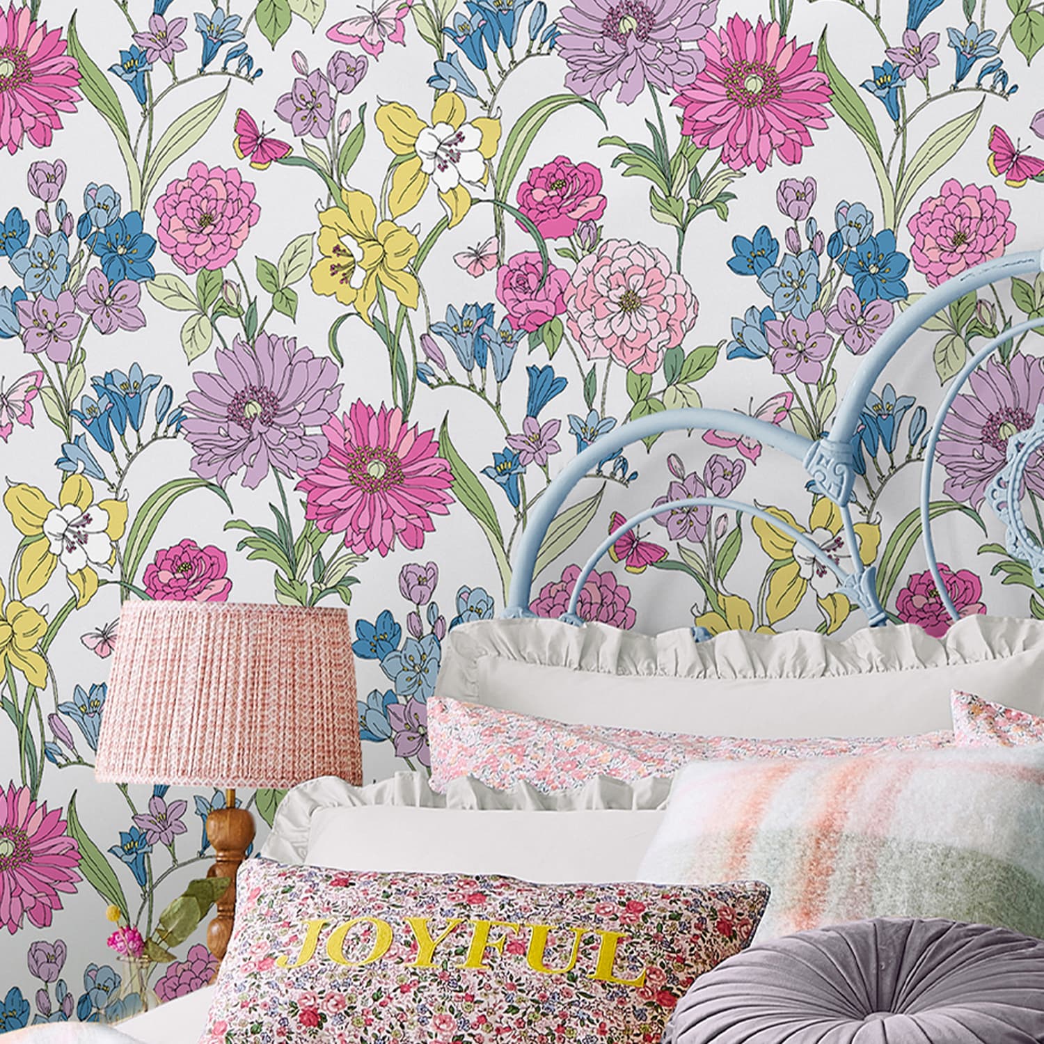 Papier peint Laura Ashley Gilly 1005 x 52cm Multicolore | Leroy Merlin