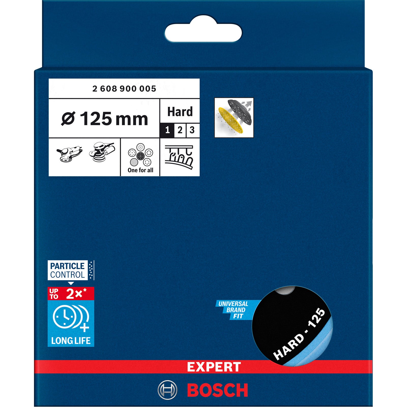 Tarcza szlifierska Bosch Expert Multihole 125 mm Lepsza aspiracja kurzu - 7