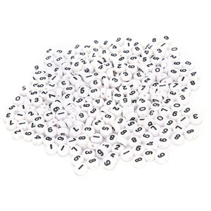 SUNNYCLUE - 1000 Perles Carrées Noires En Acrylique 6x6mm Avec Lettres A à Z - Kit Pour Fabrication De Bijoux DIY
