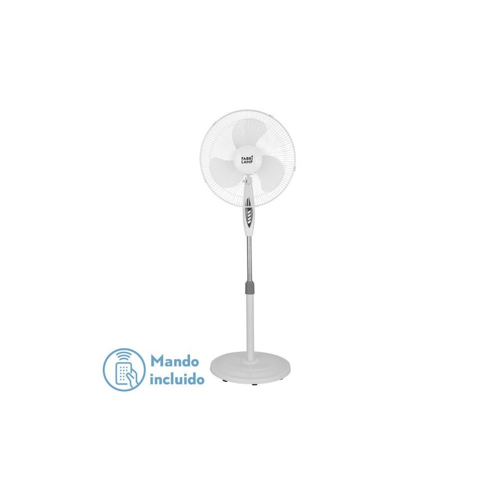 Ventilateur debout BLANC modèle Bise 3 Vel 45w Oscillant 3 pales FABRILAMP - 2