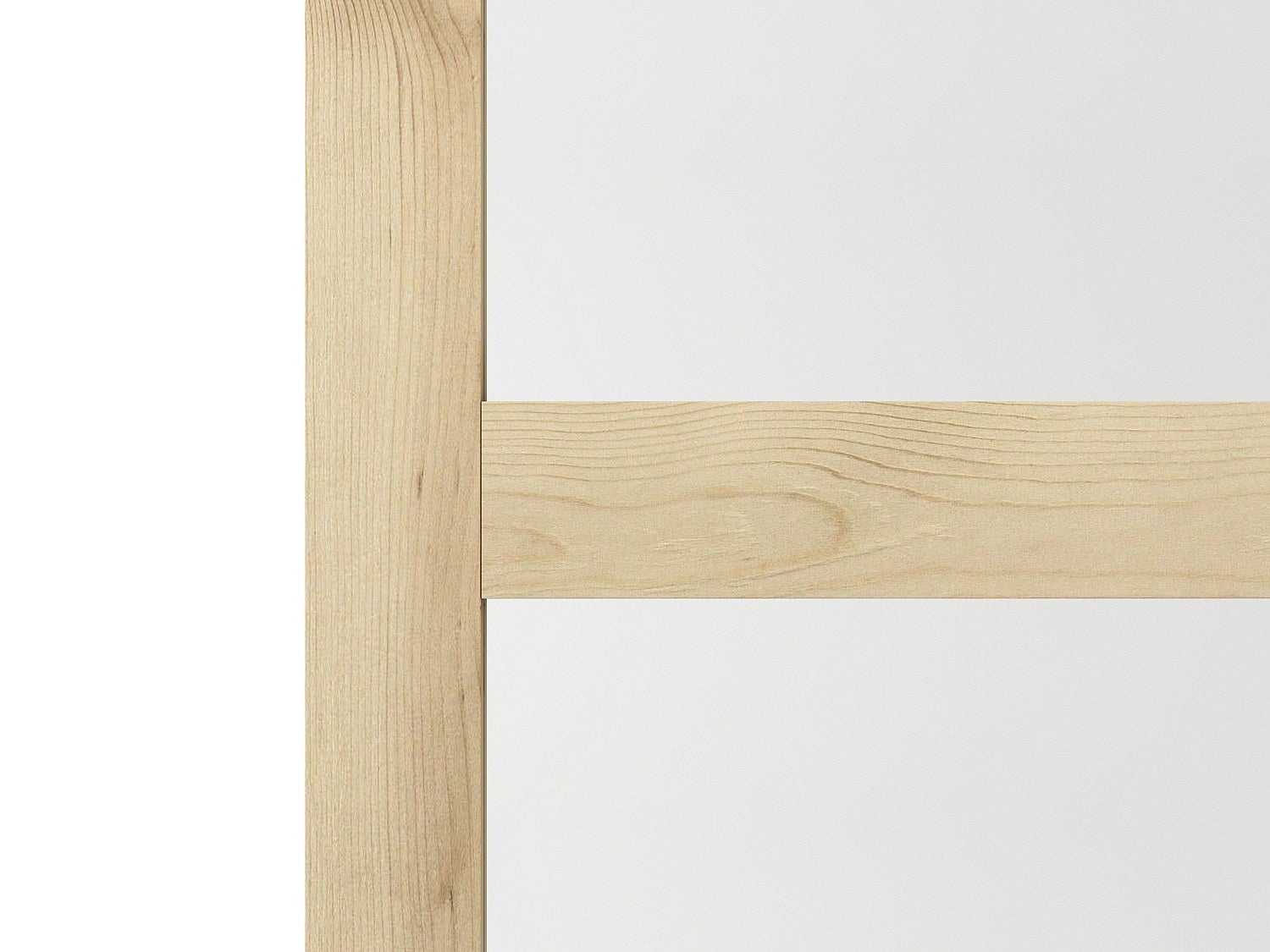 Porta scorrevole con sistema a incasso con 3 finestre H205xL63cm MDF Natur. Vetro temper. smerig. - ACOSTA II - 4
