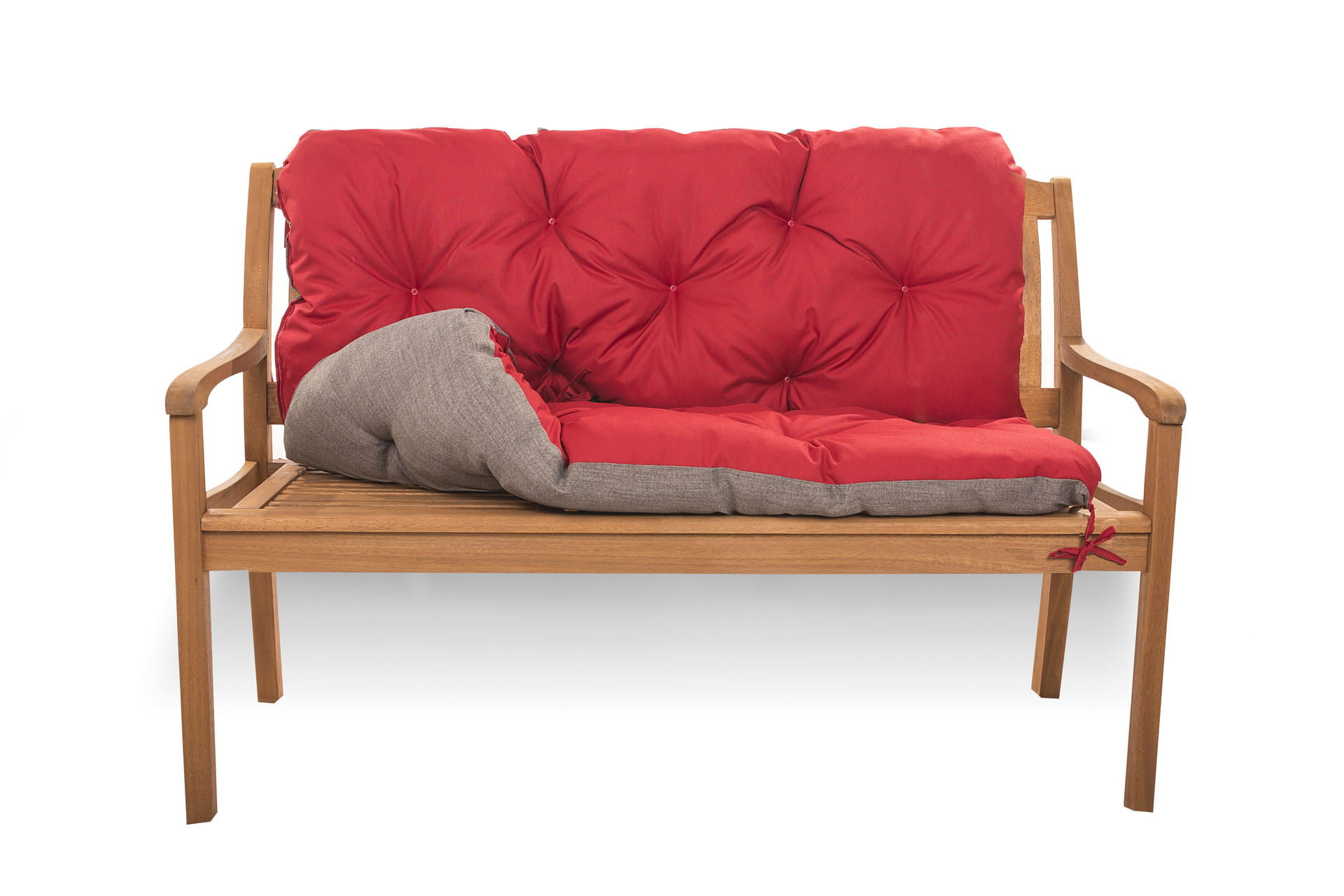 Coussin pour banc de jardin 120x60x50cm, coussin de jardin Rouge, coussin de banc extérieur, coussin de banc de jardin, coussin de balançoire - 5