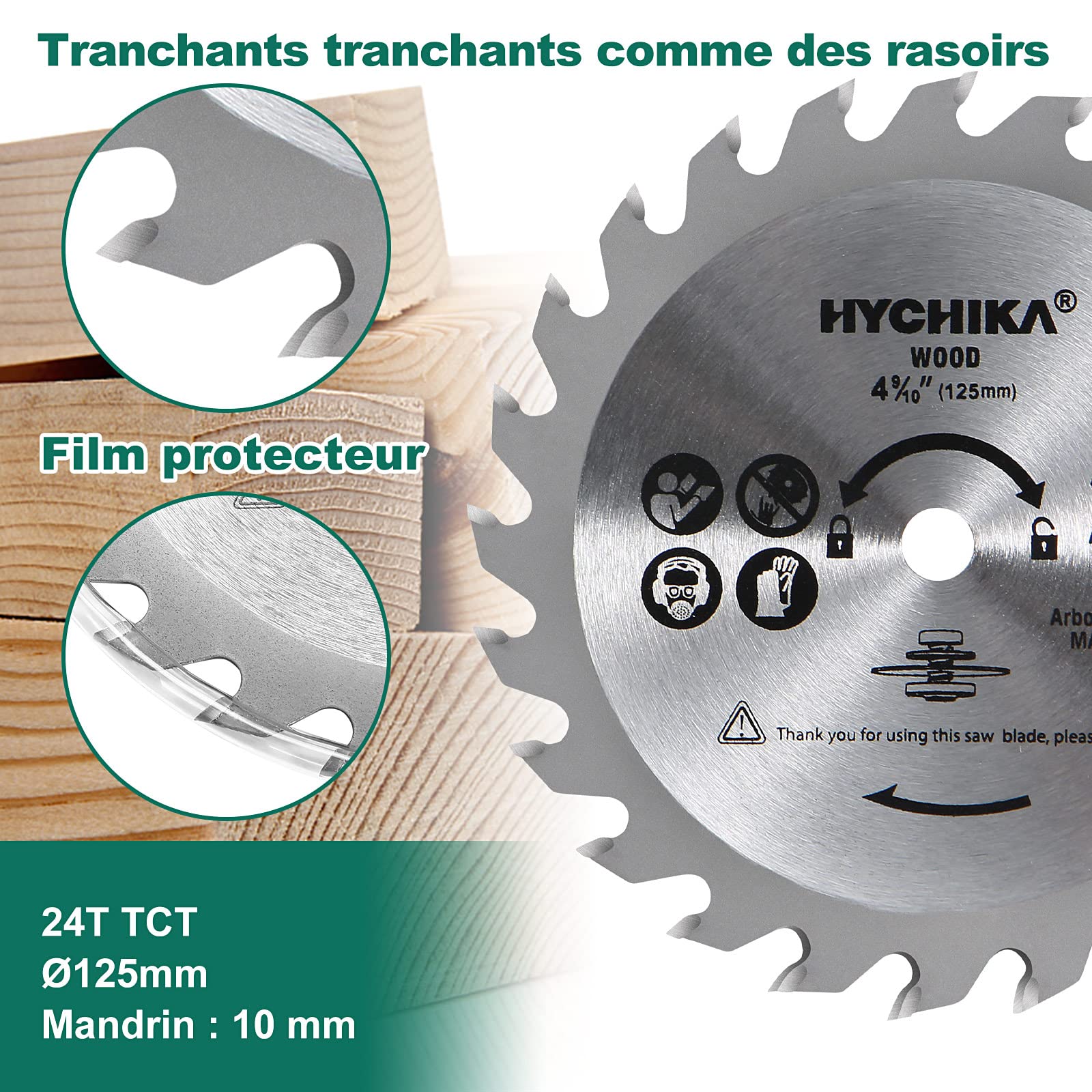 Set 16 Lame Sega A Gattuccio HYCHIKA - Per Metallo, Legno, Plastica, Con Scatola Portatile - Foto 10