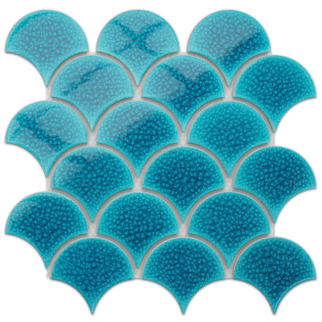 Mosaico su rete per bagno e cucina in ceramica Adriatic Wave - 28,5 x 29,0 cm