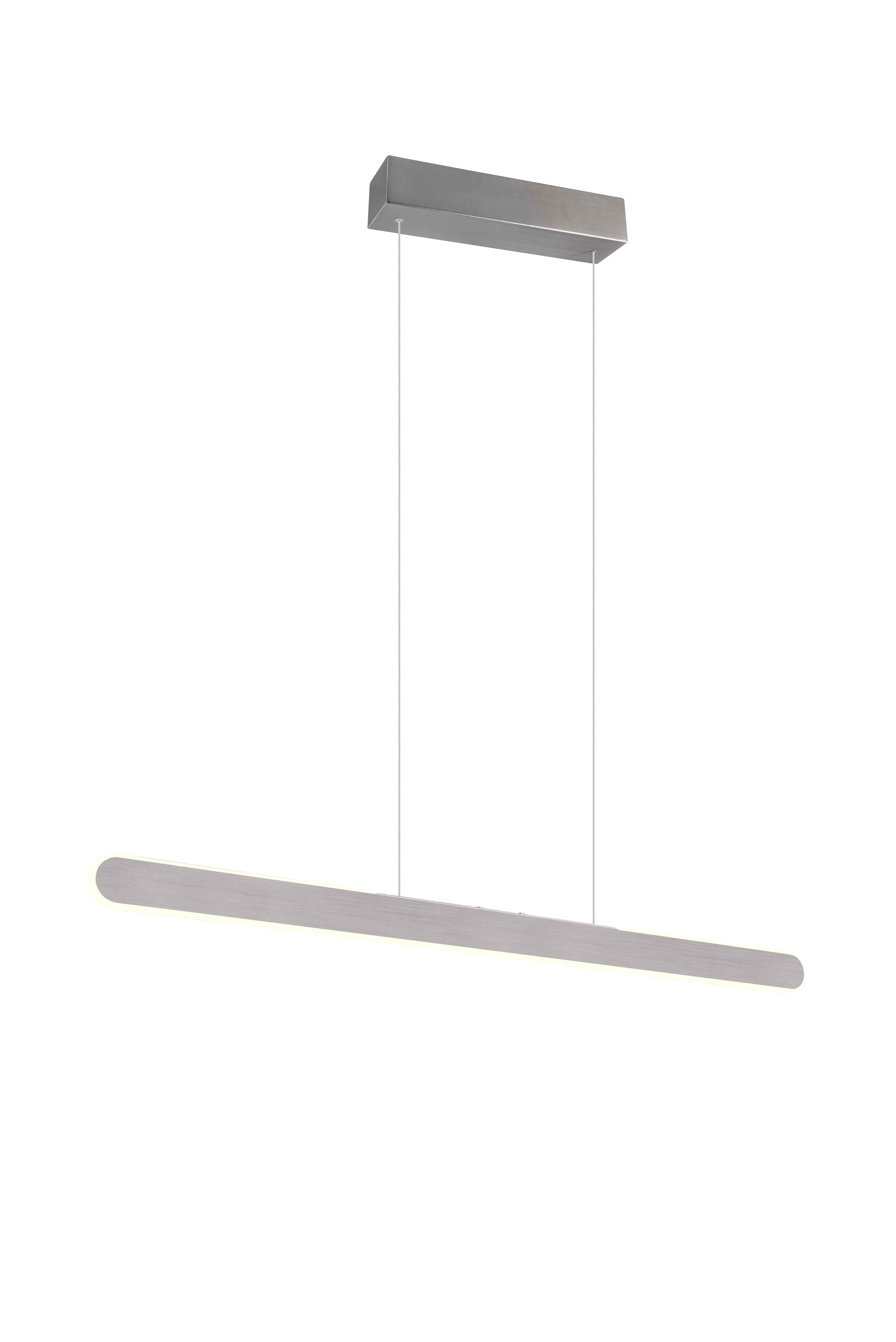 Lampa wisząca nowoczesna srebrna HELIOS LED 28W Trio