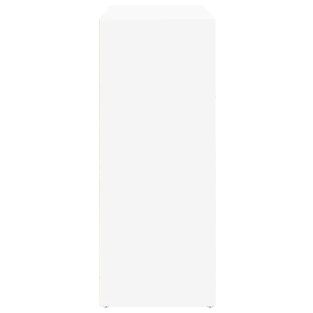 vidaXL Buffet blanc 60x30x75 cm bois d'ingénierie - 6