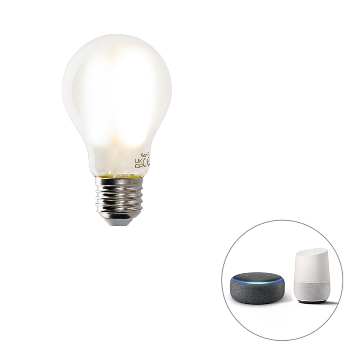 Calex Ampoule Connectée Lamp - E27 - 7W - 806 Lumen - 1800K-3000K