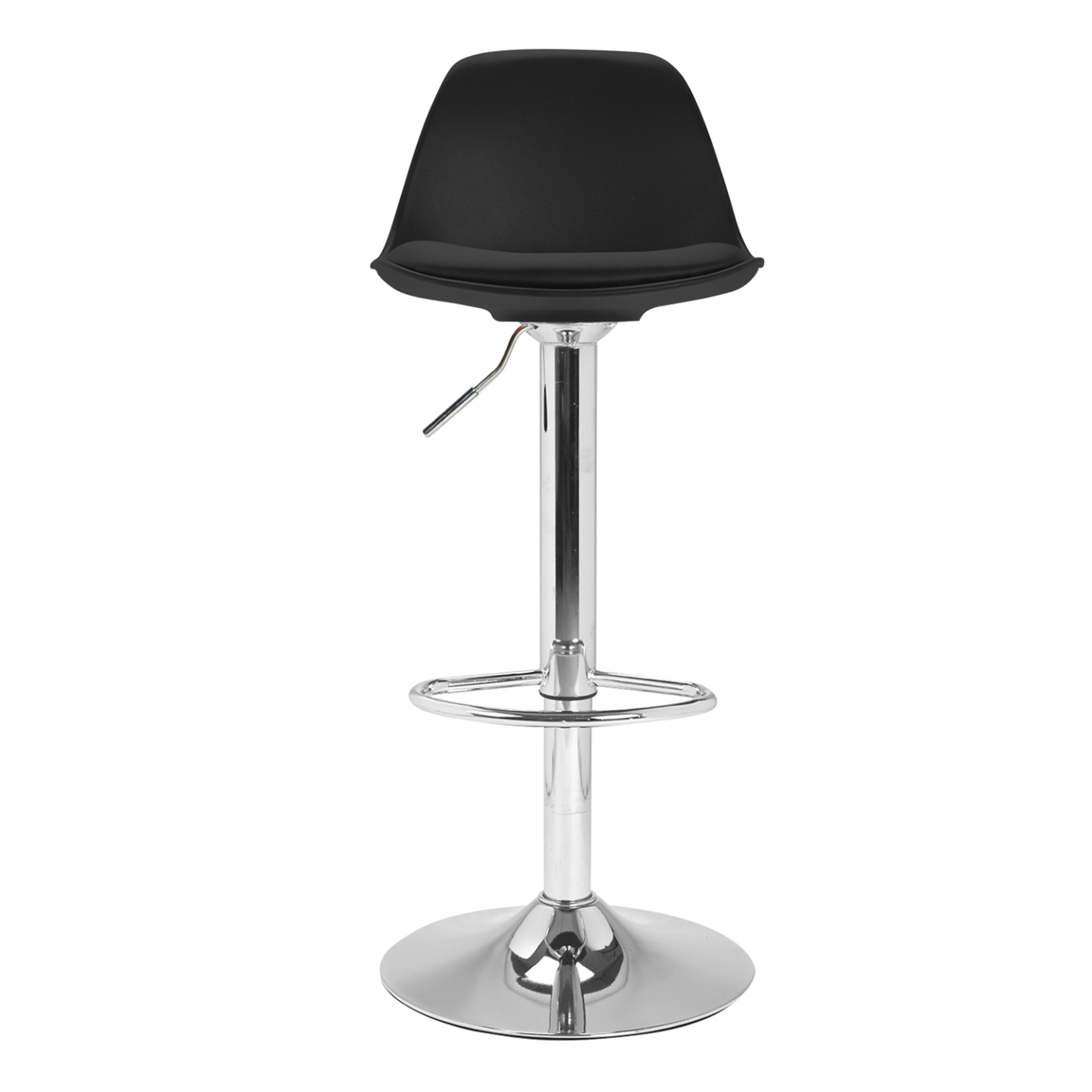 Lot de 2 tabourets de bar KARL design noir - 3