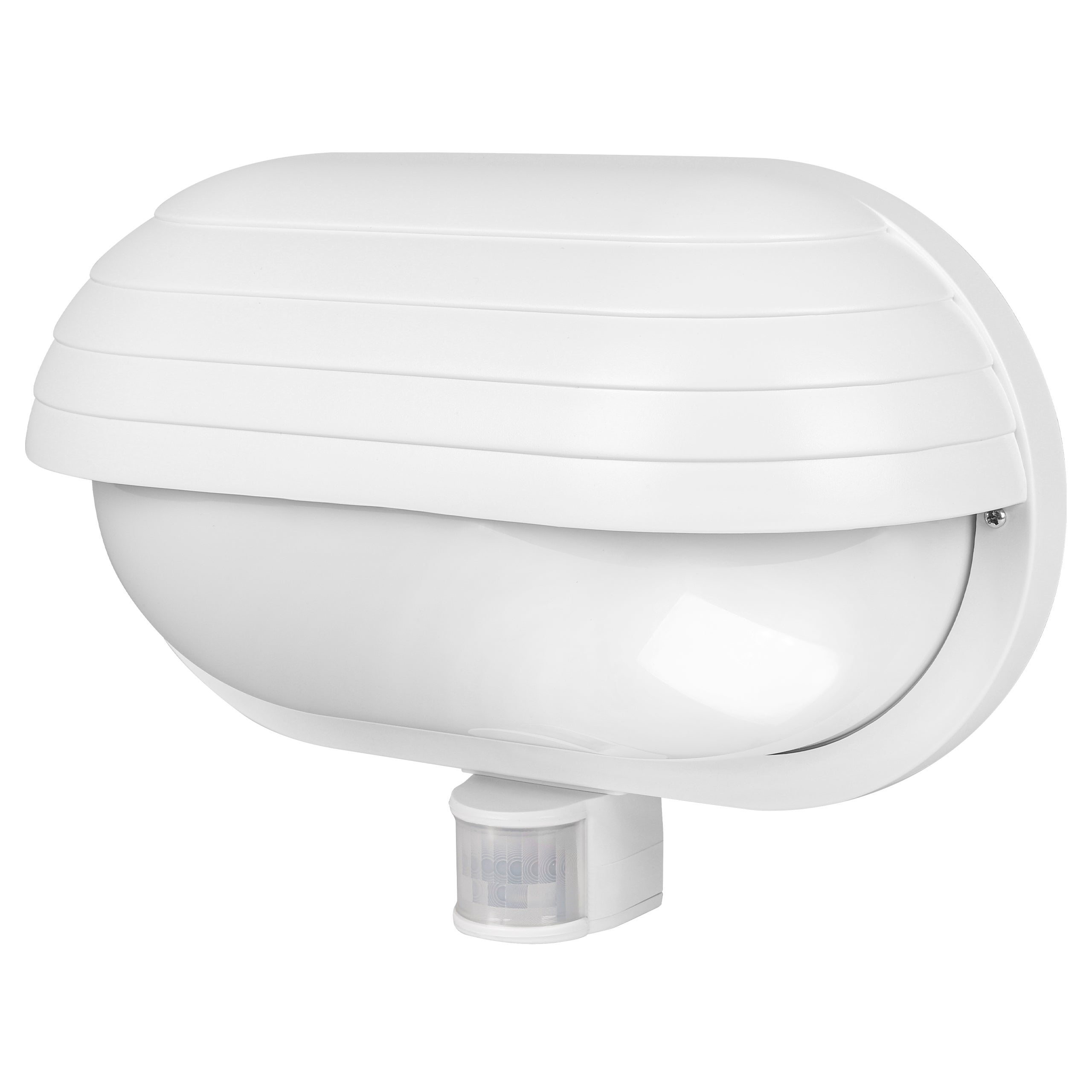 Lampa ścienna zewnętrzna LED Froda E27 IP44 czujnik ruchu PIR kinkiet oprawa biała MasterLED