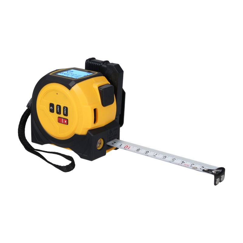 Mètre ruban laser intelligent 3 en 1 (Mètre ruban de 5 m + Télémètre laser de 60 m avec projection laser en forme de croix) - 7