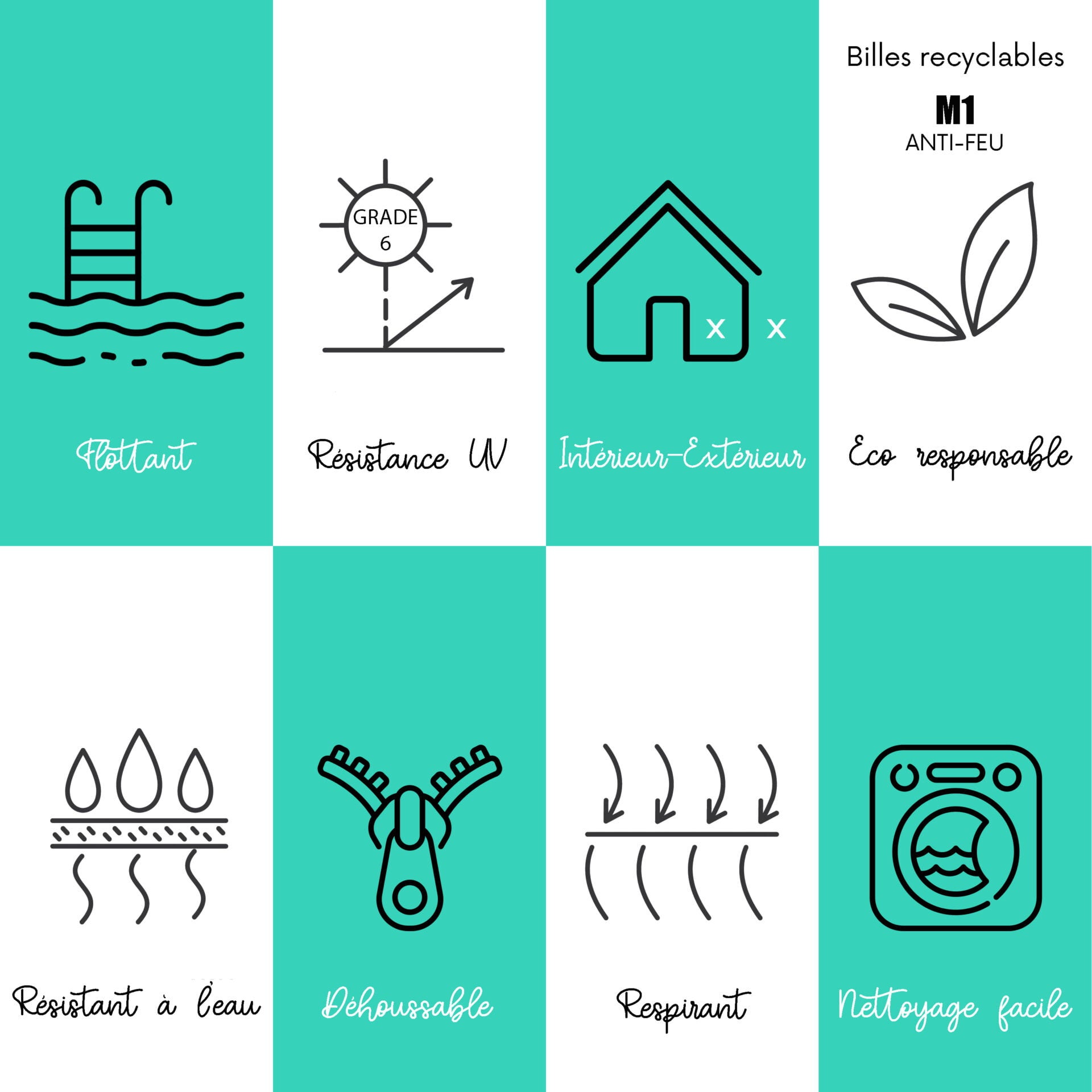 POUF DE PISCINE PAROS ORANGE 130X170CM - 4