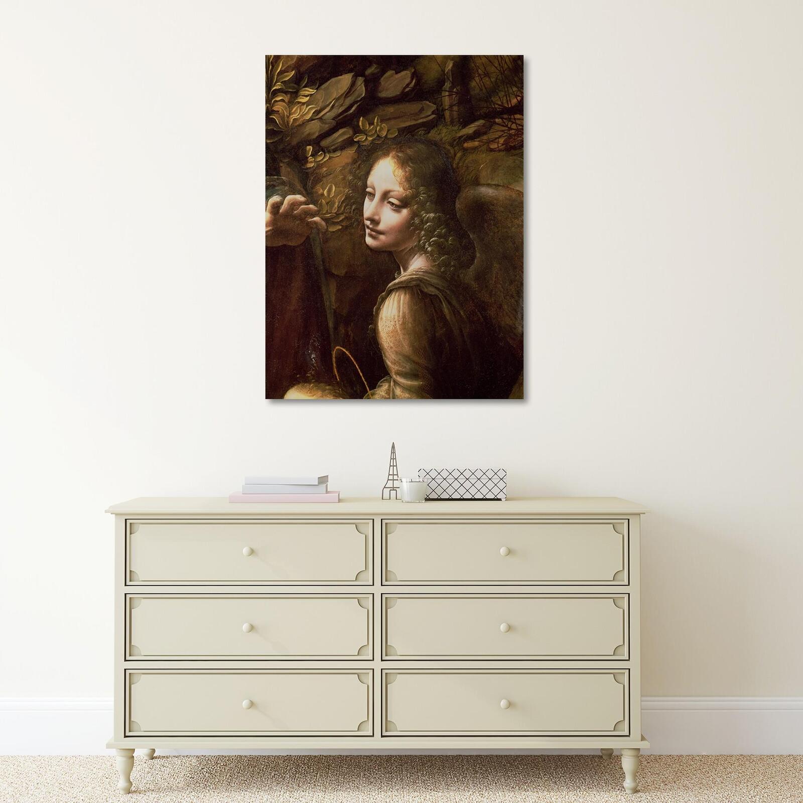 Tableau reproduction photo de leonardo da vinci - étude d'un ange - 70 x 100 cm - 5