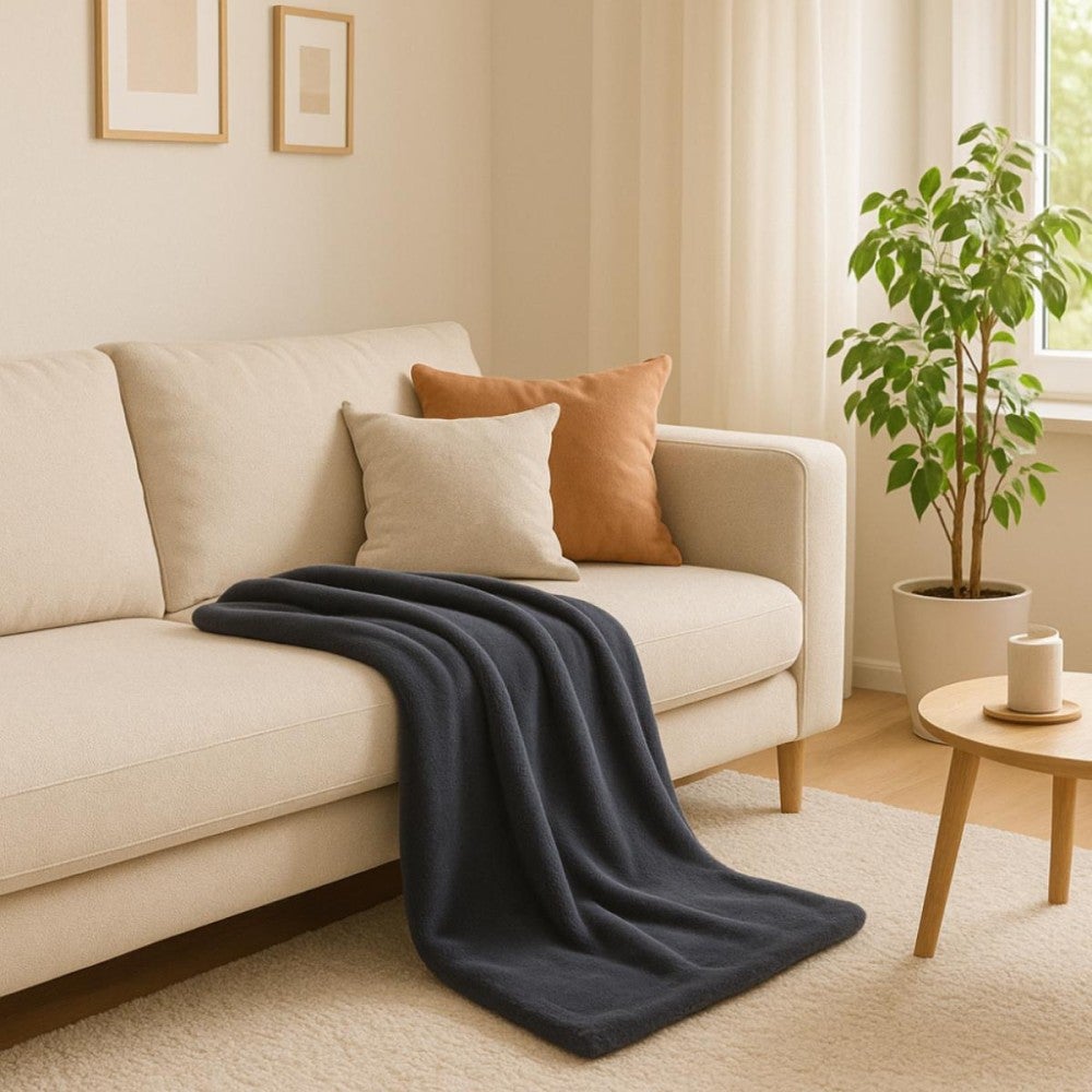 Plaid en fausse fourrure 157x230cm - Ornami - 2