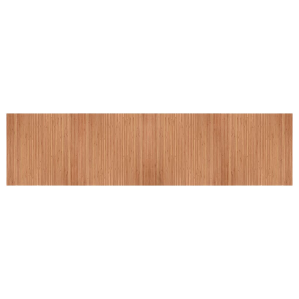 Tapis rectangulaire naturel 100x400 bambou - 2