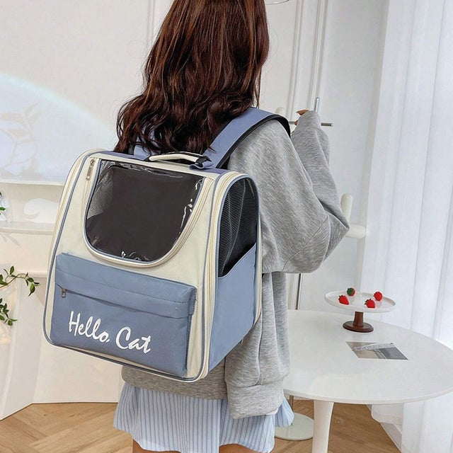 Sac De Transport Pour Chat Ou Petit Chien - 38x20x25 Cm, Capacité 3 Kg, Bandoulière, Crochet Anti-fuite - Idéal Voyages, Visites Vétérinaire