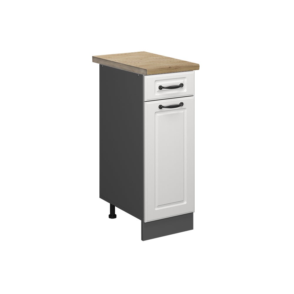 Vicco Szafka dolna do kuchni R-Line, Biały domek wiejski, 30 cm , BP Dąb