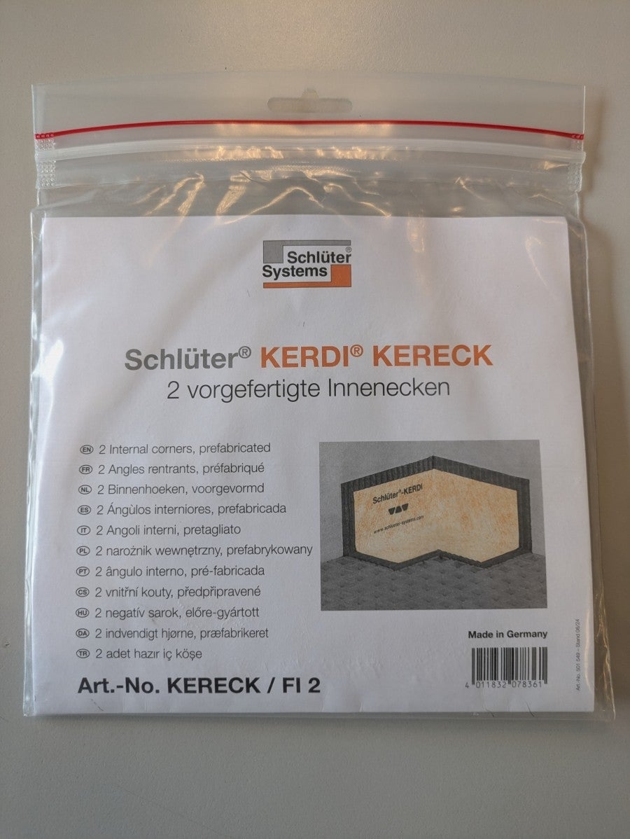 Lot de 2 angles rentrants 90° préformés étanches KERDI-KERECK FI - 2
