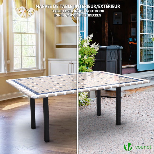 Obstal Tovaglia in plastica trasparente, 137 x 198 cm, 100% impermeabile, a prova di olio, a prova di perdite, tovaglia rettangolare lavabile per tavolo da pranzo, uso esterno e interno, trasparente Obstal Tovaglia in plastica trasparente, 137 x 198 cm, 100% impermeabile, a prova di olio, a prova di perdite, tovaglia rettangolare lavabile per tavolo da pranzo, uso esterno e interno, trasparente