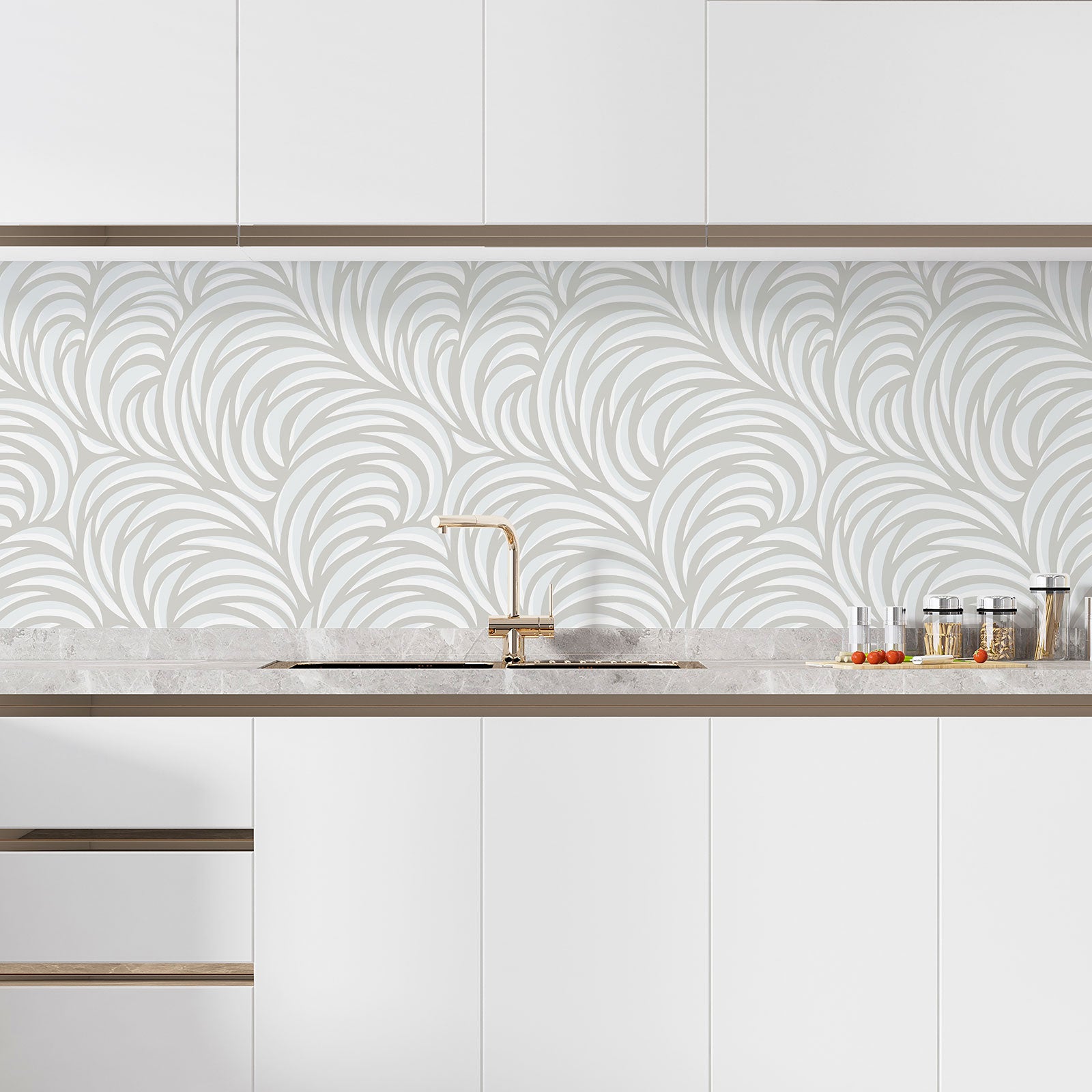 Autocollant Mural Transparent Résistant à La Chaleur Et à L'Huile Pour Cuisine - Protection Élégante 60x500 Cm