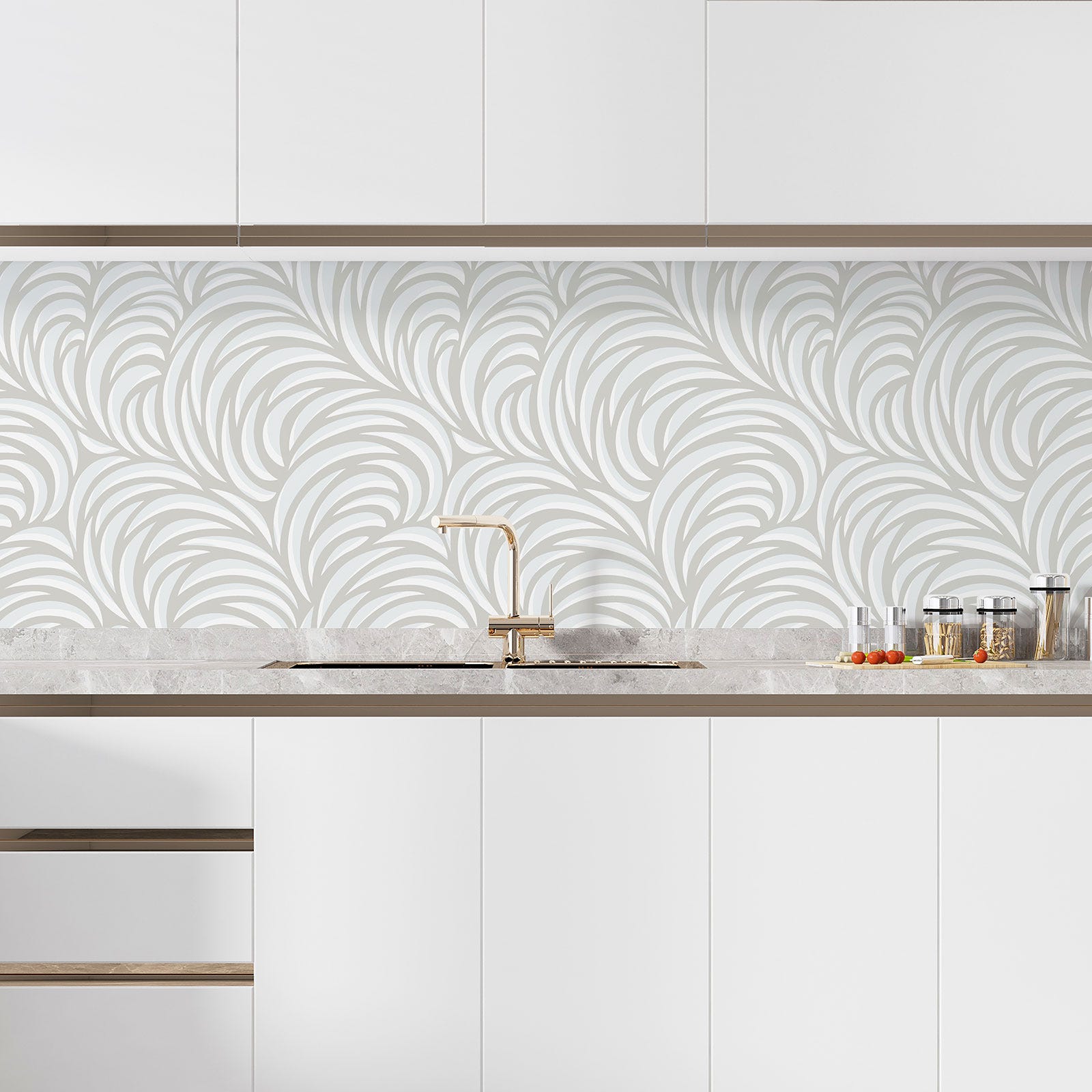 Autocollant Mural Transparent Résistant à La Chaleur Et à L'Huile Pour Cuisine - Protection Élégante 60x500 Cm