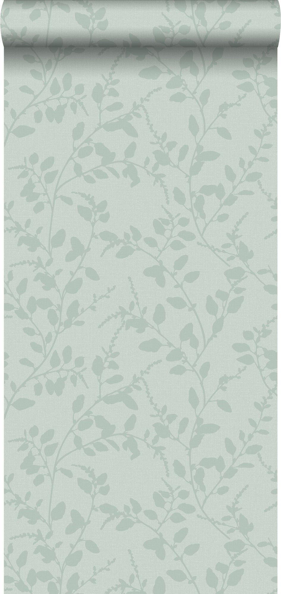 Tapeta motyw liścia seledynowym - 53 cm x 10.05 m - ESTAHOME