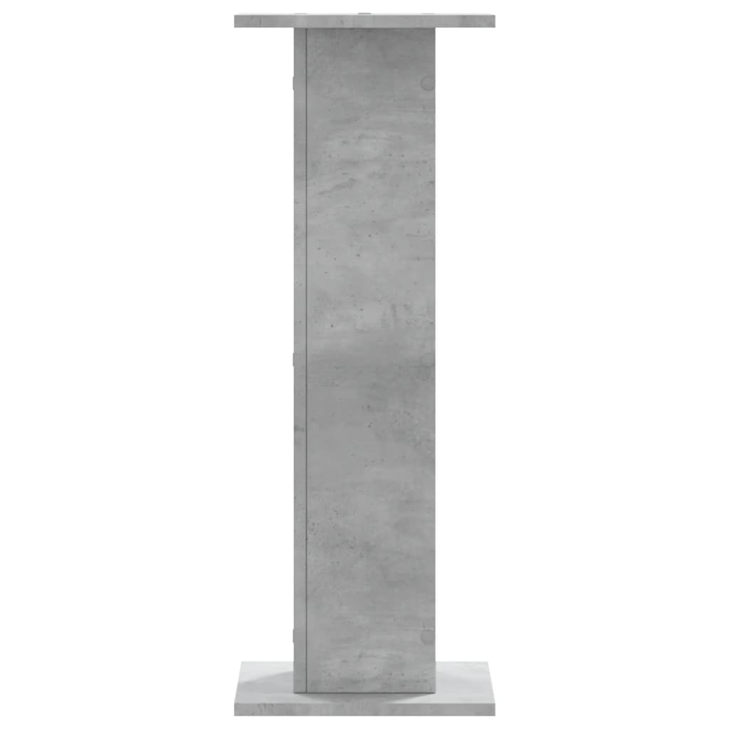 Supports pour plantes, 2 pièces, gris béton, panneau de bois - 7