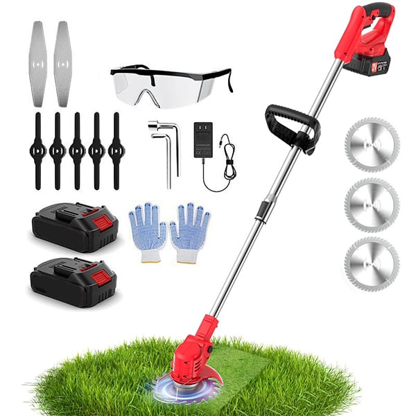 Decespugliatore elettrico portatile da 48 V - Strumento da giardino versatile per falciare- Perfetto per la manutenzione del prato e del giardino