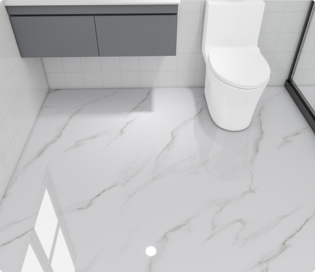 Papier peint autocollant imitation granit 60 x 300 cm, revêtement de sol adhésif imitation marbre, type à tirer pour coller