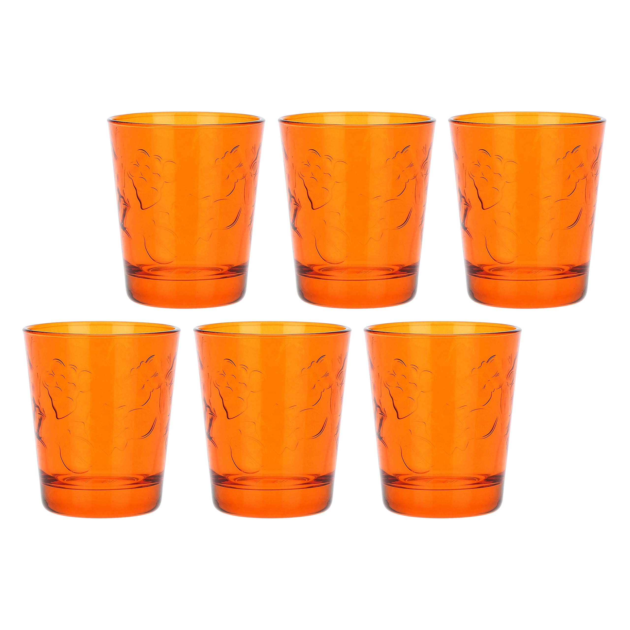 Keyhomestore-Set 6 Bicchieri Acqua in Vetro di Riciclo – Colorati, Altezza 9 cm, Diametro 9 cm – Bicchieri da Tavola, per Aperitivo, Cocktail e Happy