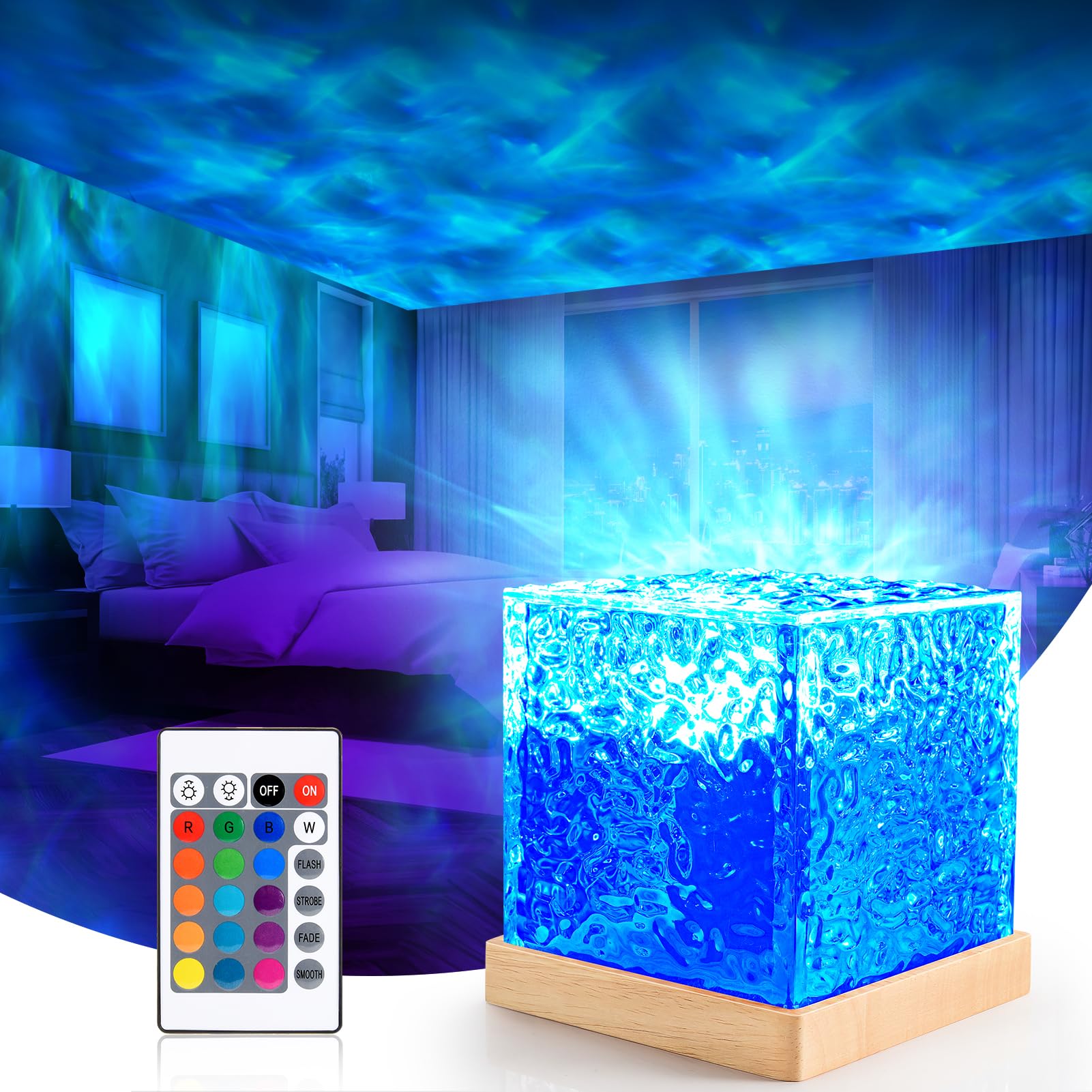Projecteur Galaxie LiHangStar – Led Étoilée Avec Télécommande – Pour Chambre Enfant – Blanc