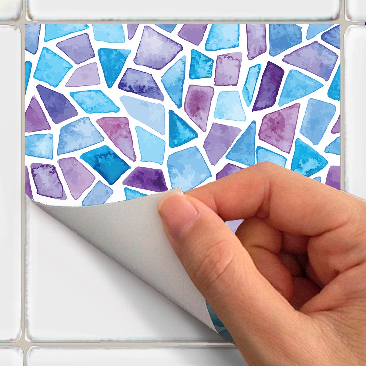 9 adesivi piastrelle terrazzo uzziel - Sticker adesivo - adesivi murali - 9stickers10x10cm - 6