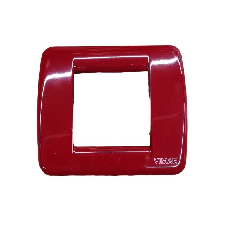 Plaque Ronde Vimar 17093.05 – 1/2 Module, Couleur Amarante, Pour Interrupteurs